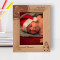 My First Christmas Personalized Wooden Frame 5" x 7" Brown (Vertical)