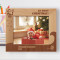 My First Christmas Personalized Wooden Frame-10" x 8" Brown Horizontal