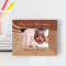 My First Christmas Personalized Wooden Frame-5" x 3 1/2" Brown Horizontal