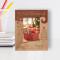My First Christmas Personalized Wooden Frame 3" x 5" Brown (Vertical)