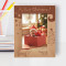 My First Christmas Personalized Wooden Frame 5" x 7" Brown (Vertical)