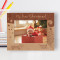 My First Christmas Personalized Wooden Frame-7" x 5" Brown Horizontal
