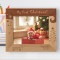 My First Christmas Personalized Wooden Frame-10" x 8" Brown Horizontal