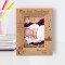 Love And Joy Came Down On The Earth Personalized Wooden Frame 4" x 6" Brown (Vertical)