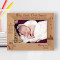 Love And Joy Came Down On The Earth Personalized Wooden Frame-7" x 5" Brown Horizontal