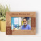 You're Never Fully Dressed Without A Smile Personalized Wooden Frame-6" x 4" Brown Horizontal