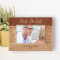 A Smile Is The Prettiest Thing You'll Ever Wear Personalized Wooden Frame-6" x 4" Brown Horizontal