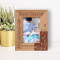 Best Dentist Personalized Wooden Frame 3" x 5" Brown (Vertical)