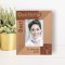 Best Dentist Personalized Wooden Frame 3" x 5" Brown (Vertical)