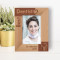 Best Dentist Personalized Wooden Frame 4" x 6" Brown (Vertical)