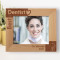 Best Dentist Personalized Wooden Frame-10" x 8" Brown Horizontal