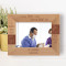 A Genuine Smile Comes From The Heart But A Healty Smile Needs Good Dental Care Personalized Wooden Frame-7" x 5" Brown Horizontal