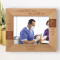 A Genuine Smile Comes From The Heart But A Healty Smile Needs Good Dental Care Personalized Wooden Frame-10" x 8" Brown Horizontal
