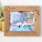 A Smile Is A Key That Fits The Lock Of Personalized Wooden Frame-10" x 8" Brown Horizontal