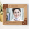 You're Never Fully Dressed Without A Smile Personalized Wooden Frame-10" x 8" Brown Horizontal