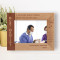 A Genuine Smile Comes From The Heart But A Healthy Smile Needs Good Dental Care Personalized Wooden Frame-7" x 5" Brown Horizontal