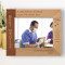 A Genuine Smile Comes From The Heart But A Healthy Smile Needs Good Dental Care Personalized Wooden Frame-10" x 8" Brown Horizontal