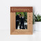Best Friend Forever Personalized Wooden Frame 3" x 5" Brown (Vertical)
