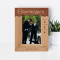 Best Friend Forever Personalized Wooden Frame 4" x 6" Brown (Vertical)