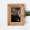 Best Man Today Best Friend Forever Personalized Wooden Frame 4" x 6" Brown (Vertical)