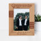 Thanks For Standing By My Side Today And Always Personalized Wooden Frame 5" x 7" Brown (Vertical)
