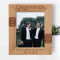 Thanks For Standing By My Side Today And Always Personalized Wooden Frame 8" x 10" Brown (Vertical)