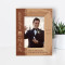 Thank You For Being My Groomsman On My Wedding Day Personalized Wooden Frame 4" x 6" Brown (Vertical)
