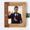 Thank You For Being My Groomsman On My Wedding Day Personalized Wooden Frame 8" x 10" Brown (Vertical)