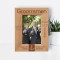 I Honor Our Friendship Personalized Wooden Frame 4" x 6" Brown (Vertical)