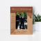I Thank You For Being My Best Man Personalized Wooden Frame 3" x 5" Brown (Vertical)