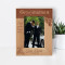I Thank You For Being My Best Man Personalized Wooden Frame 4" x 6" Brown (Vertical)