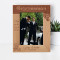 I Thank You For Being My Best Man Personalized Wooden Frame5" x 7" Brown (Vertical)