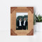 I Thank You For Being My Best Man Personalized Wooden Frame 3" x 5" Brown (Vertical)