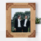 I Thank You For Being My Best Man Personalized Wooden Frame 8" x 10" Brown (Vertical)