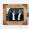 I Thank You For Being My Best Man Personalized Wooden Frame-10" x 8" Brown Horizontal