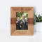 Best Man For A Day Best Friends For Life Personalized Wooden Frame 3" x 5" Brown (Vertical)