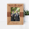 Best Man For A Day Best Friends For Life Personalized Wooden Frame 4" x 6" Brown (Vertical)