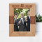 Best Man For A Day Best Friends For Life Personalized Wooden Frame 5" x 7" Brown (Vertical)