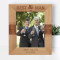 Best Man For A Day Best Friends For Life Personalized Wooden Frame 8" x 10" Brown (Vertical)