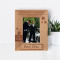 Thank You For Being My Groomsman On My Wedding Day Personalized Wooden Frame 3" x 5" Brown (Vertical)