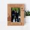 Thank You For Being My Groomsman On My Wedding Day Personalized Wooden Frame 4" x 6" Brown (Vertical)