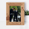 Thank You For Being My Groomsman On My Wedding Day Personalized Wooden Frame 5" x 7" Brown (Vertical)