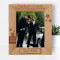 Thank You For Being My Groomsman On My Wedding Day Personalized Wooden Frame 8" x 10" Brown (Vertical)