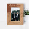 Thank You For Being My Groomsman On My Wedding Day Personalized Wooden Frame 4" x 6" Brown (Vertical)