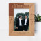 Thank You For Being My Groomsman On My Wedding Day Personalized Wooden Frame 5" x 7" Brown (Vertical)