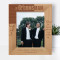 Thank You For Being My Groomsman On My Wedding Day Personalized Wooden Frame8" x 10" Brown (Vertical)