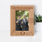I Honor Your Friendship Personalized Wooden Frame 4" x 6" Brown (Vertical)