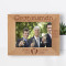 I Honor Your Friendship Personalized Wooden Frame-7" x 5" Brown Horizontal