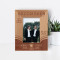 Best Friend Forever Personalized Wooden Frame 3" x 5" Brown (Vertical)