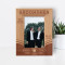 Best Friend Forever Personalized Wooden Frame 4" x 6" Brown (Vertical)